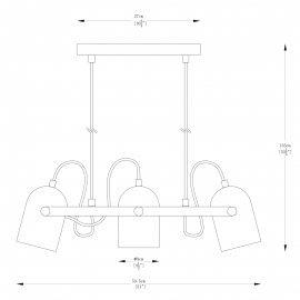 Lampa wisząca FATI A8163-3A