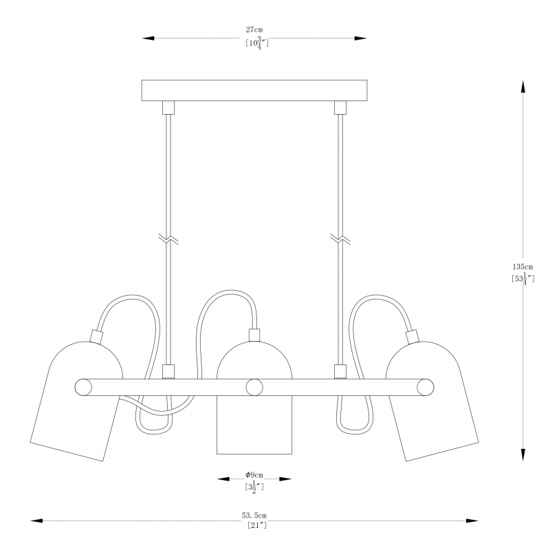 Lampa wisząca FATI A8163-3A