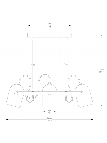 Lampa wisząca FATI A8163-3A