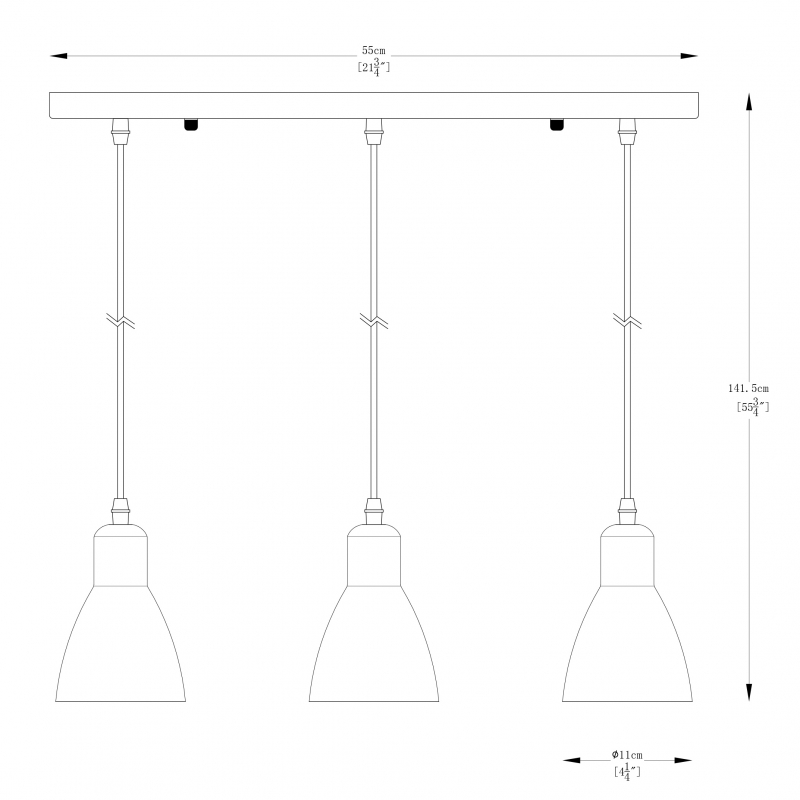 Lampa wisząca MORA A8102-3A