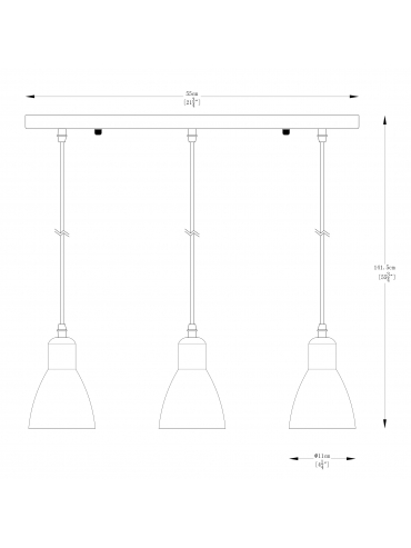 Lampa wisząca MORA A8102-3A