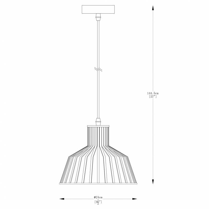 Lampa wisząca DOLIA A8078-BK