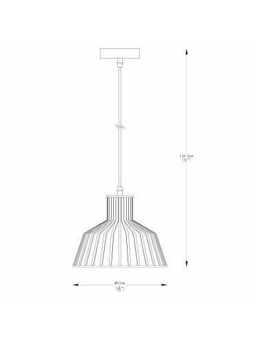Lampa wisząca DOLIA A8078-BK