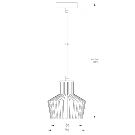Lampa wisząca DOLIA A8079-GLD