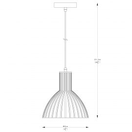 Lampa wisząca DOLIA A8082-GLD
