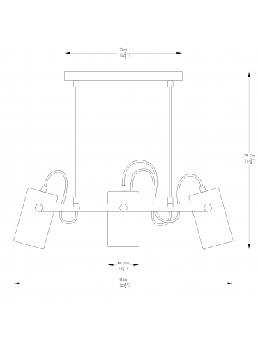 Lampa wisząca RESI A8162-3A