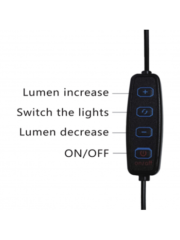 Lampa biurkowa RING LED z uchwytem pod telefon