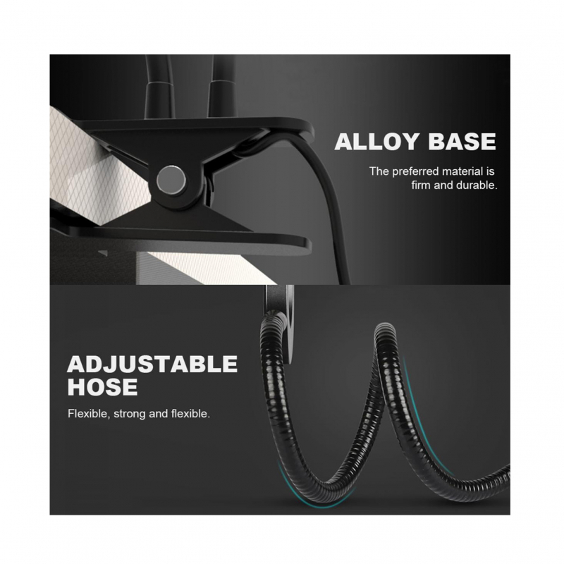 Lampa biurkowa RING LED z uchwytem pod telefon