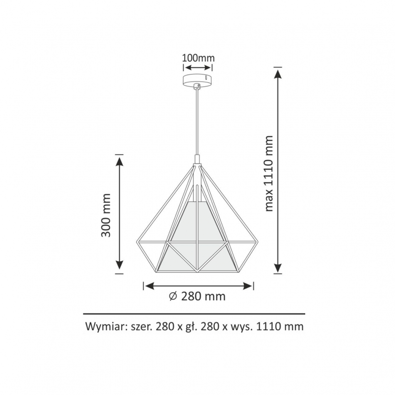 Lampa wisząca HIRA 18558