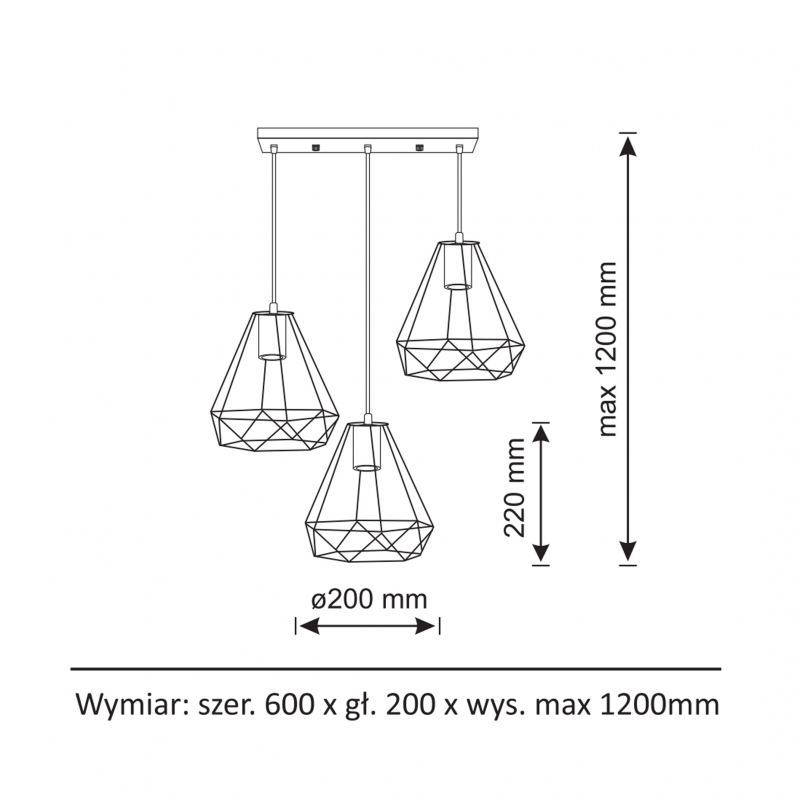 Lampa wisząca VIGO 14628