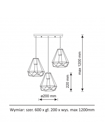 Lampa wisząca VIGO 14628