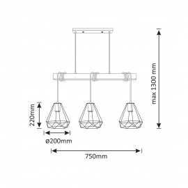Lampa wisząca VIGO 14673