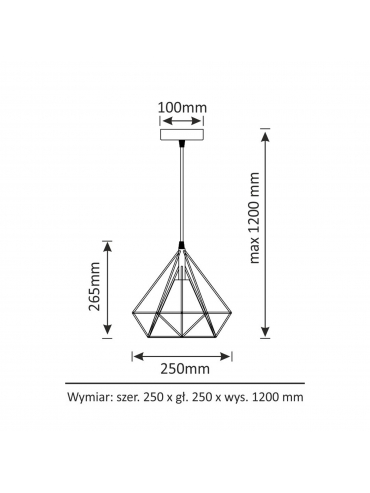 Lampa wisząca BROXTON ROPE 14529