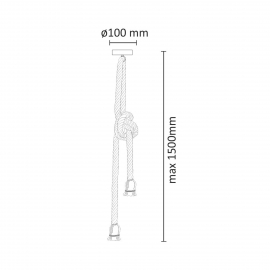 Lampa wisząca ROPE 07613