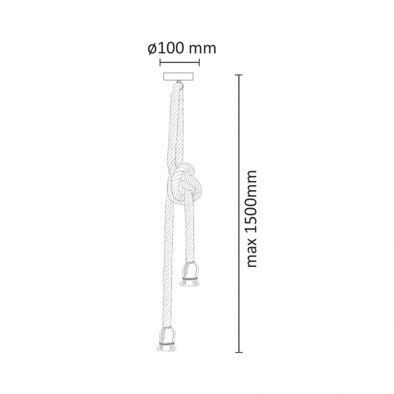 Lampa wisząca ROPE 07613