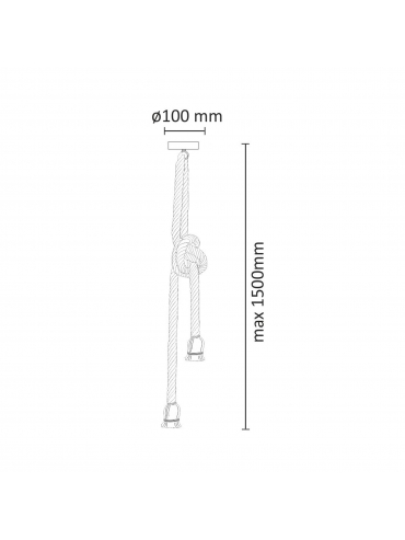 Lampa wisząca ROPE 07613