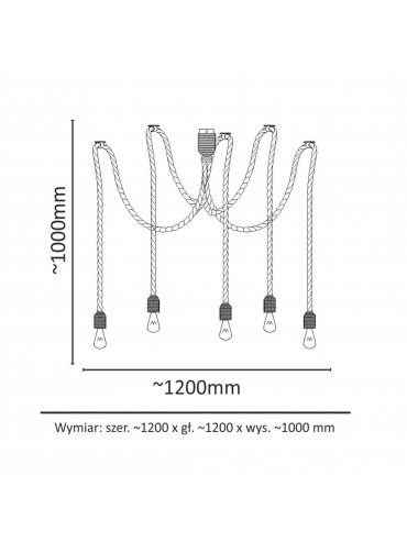 Lampa wisząca ROPE 12921