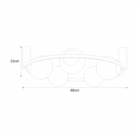 Lampa sufitowa ORBIT 3 5009