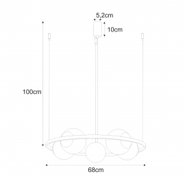 Lampa wisząca ORBIT 5 5011