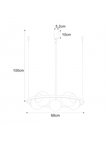 Lampa wisząca ORBIT 5 5011