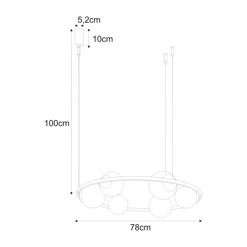 Lampa wisząca ORBIT 6 5007