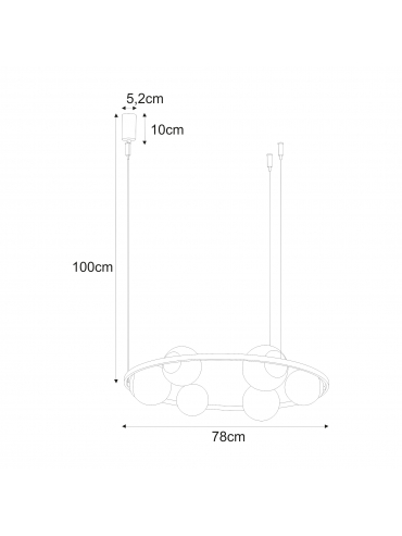 Lampa wisząca ORBIT 6 5007