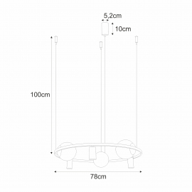 Lampa wisząca ORBIT 3+3 5006