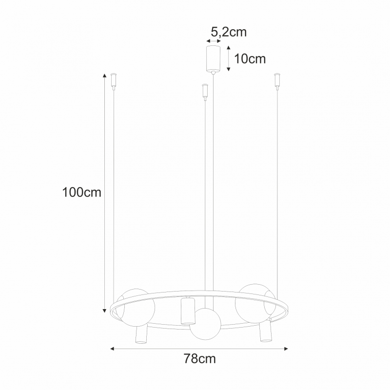 Lampa wisząca ORBIT 3+3 5006