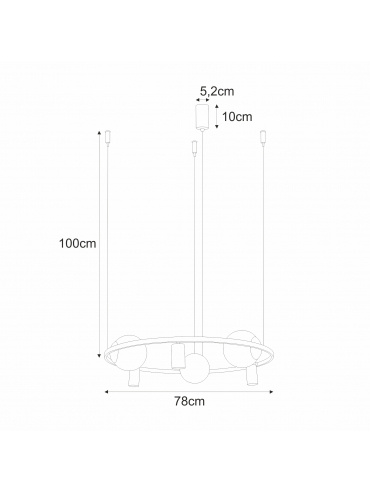 Lampa wisząca ORBIT 3+3 5006
