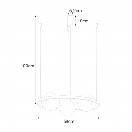 Lampa wisząca ORBIT 3 5004