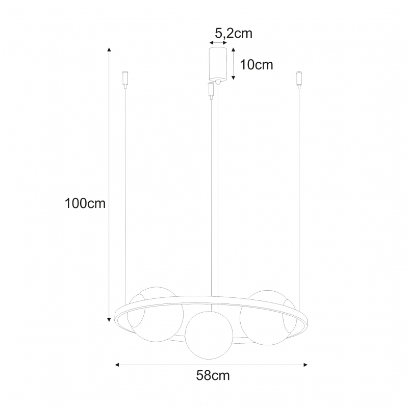 Lampa wisząca ORBIT 3 5004