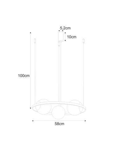 Lampa wisząca ORBIT 3 5004