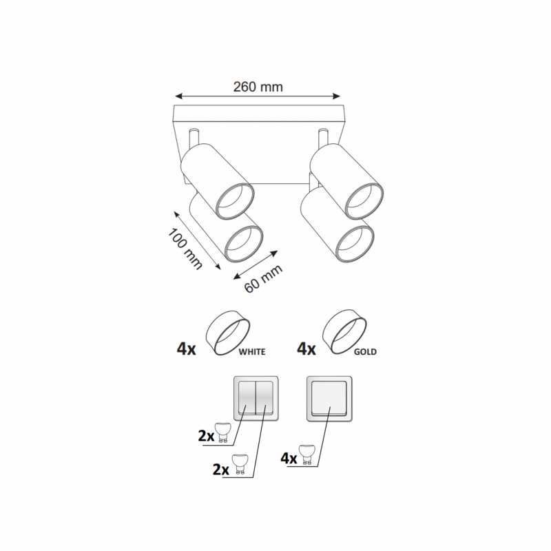 Lampa sufitowa MARIBEL 21237
