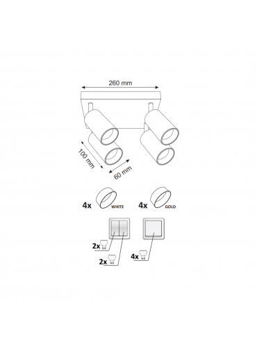 Lampa sufitowa MARIBEL 21237
