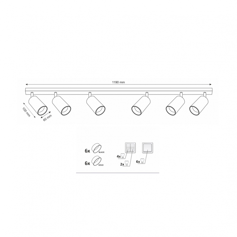 Lampa sufitowa MARIBEL 19951