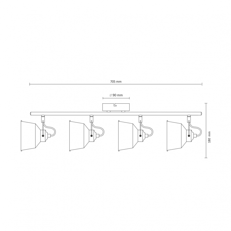 Lampa sufitowa NIKO 11849