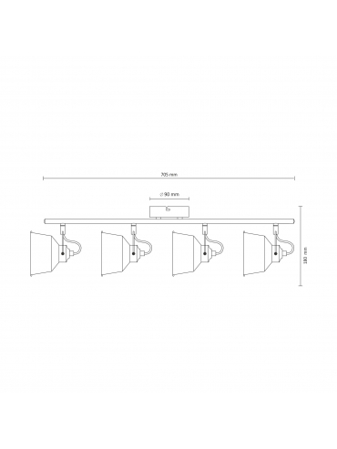 Lampa sufitowa NIKO 11849