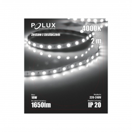 Taśma LED 2M 4000K + zasilacz 15359