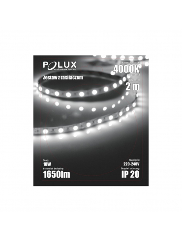 Taśma LED 2M 4000K + zasilacz 15359