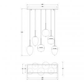 Lampa wisząca BLACKY 15345-6