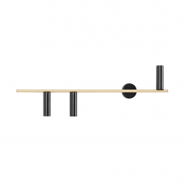 Kinkiet TREVO WALL 3 BLACK BRASS 1083Y40