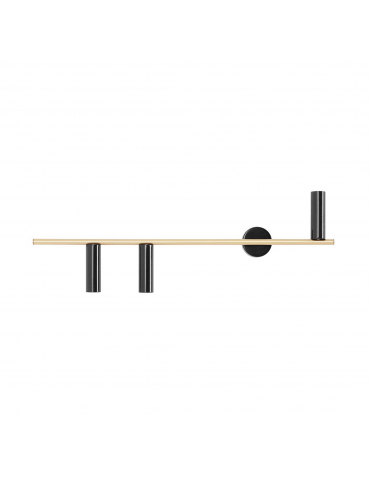 Kinkiet TREVO WALL 3 BLACK BRASS 1083Y40