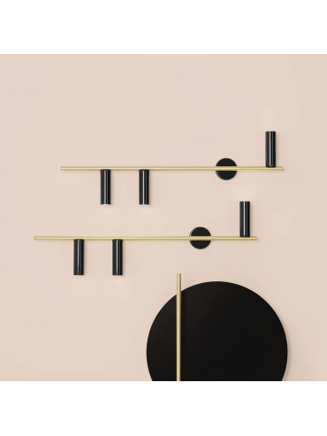 Kinkiet TREVO WALL 3 BLACK BRASS 1083Y40