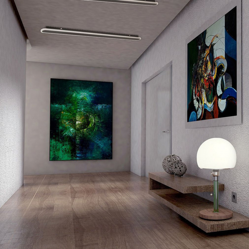 Lampa sufitowa INTERIOR WALL-1M-BLACK