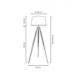 Lampa podłogowa TRIPOD 6025074