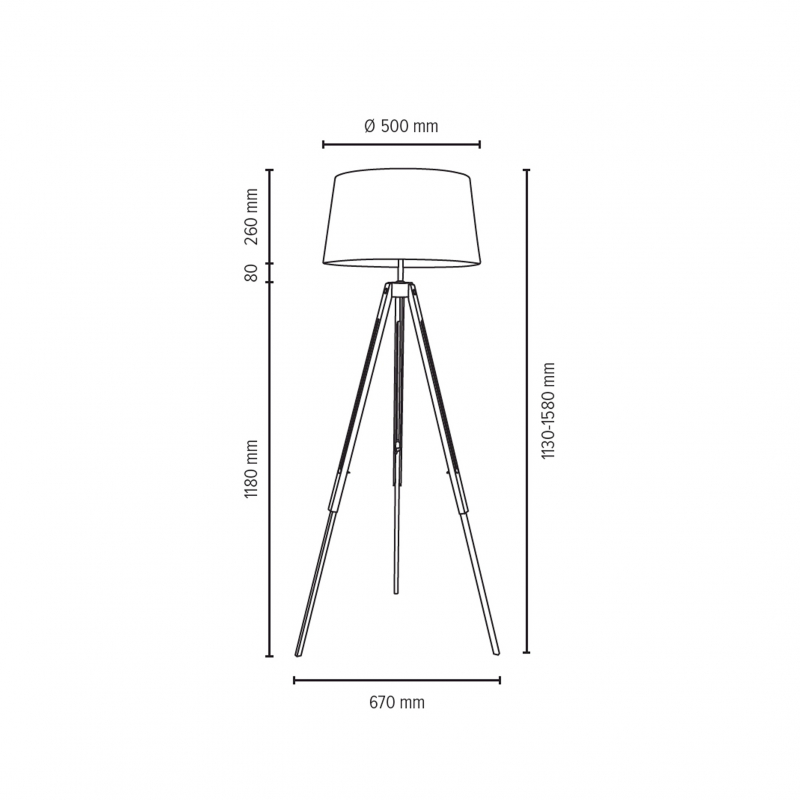 Lampa podłogowa TRIPOD 6025074