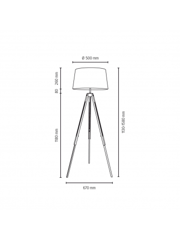 Lampa podłogowa TRIPOD 6025074