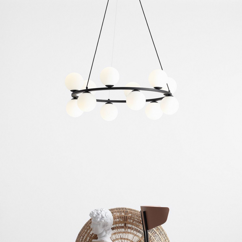 Lampa wisząca KRONE 12 BLACK 1085R1