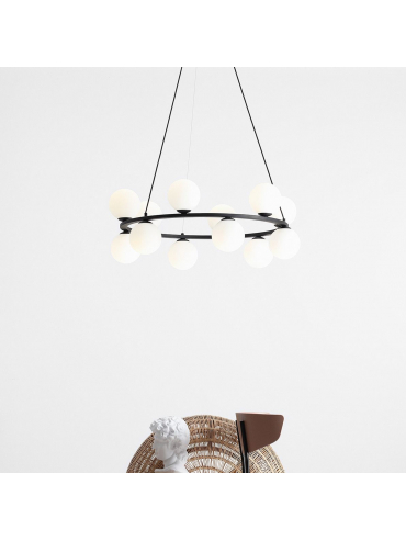 Lampa wisząca KRONE 12 BLACK 1085R1