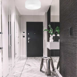 Lampa sufitowa CHESTER LM-4.201 4-punktowa biała z abażurem 48123